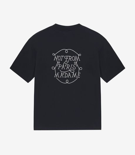 Drôle de Monsieur Le T-Shirt Slogan Tresses Black