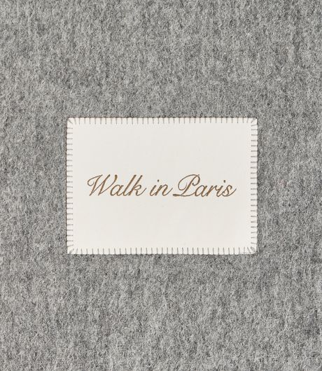 Walk In Paris Classic Wool Scarf Grey