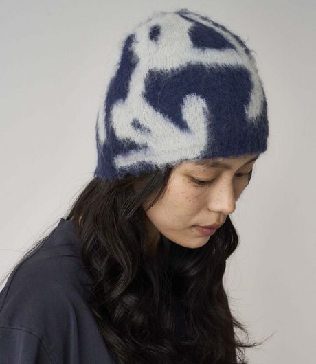 Gramicci Mohair Burly Runningman Beanie Midnight