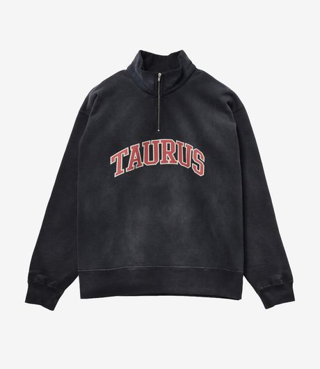 BEAMS Fade Souvenir Half-Zip Sweatshirt Black