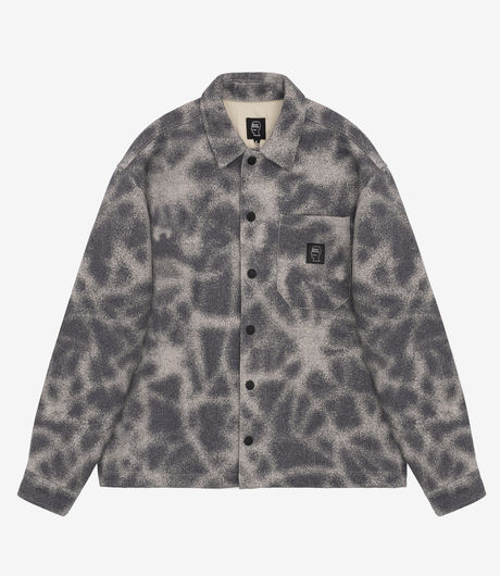 Brain Dead Fireworks Yarn Dyed Flannel Shirt Slate Blue