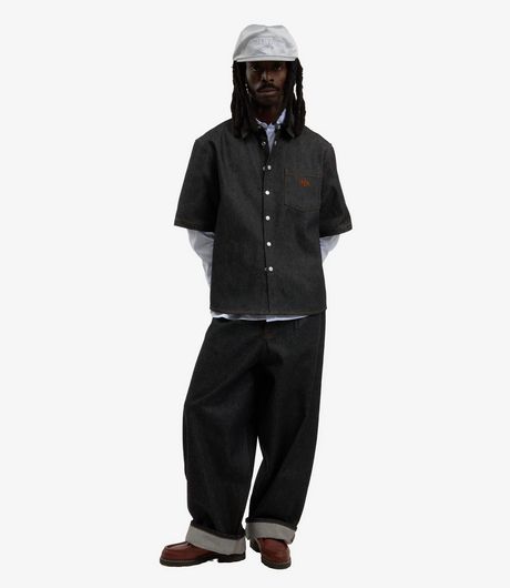 Walk In Paris Raw Denim Balloon Pants Indigo
