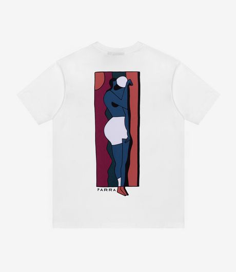 by Parra Vertical Thoughts T-Shirt White