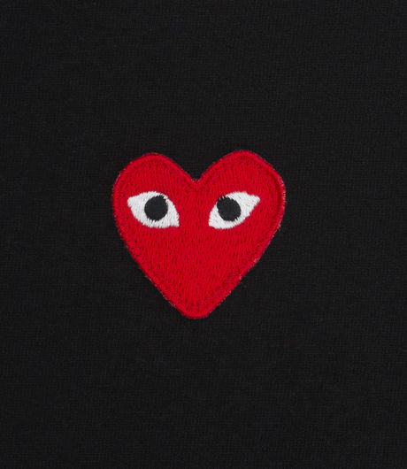Comme des Garçons Play Long Sleeve Basic Logo Tee Black/Red