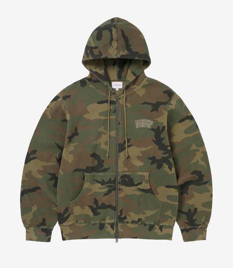 Thisisneverthat Camouflage Thermal Zip Up Hoodie Camo