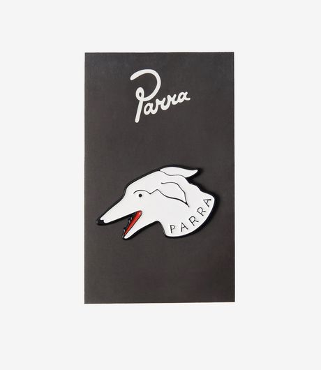 by Parra Dogface Enamel Pin White