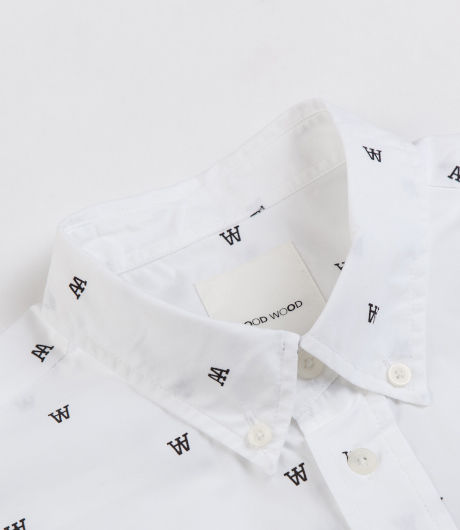 Wood Wood Damien Shirt White