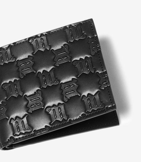 MISBHV Monogram Embossed Bifold Wallet Black