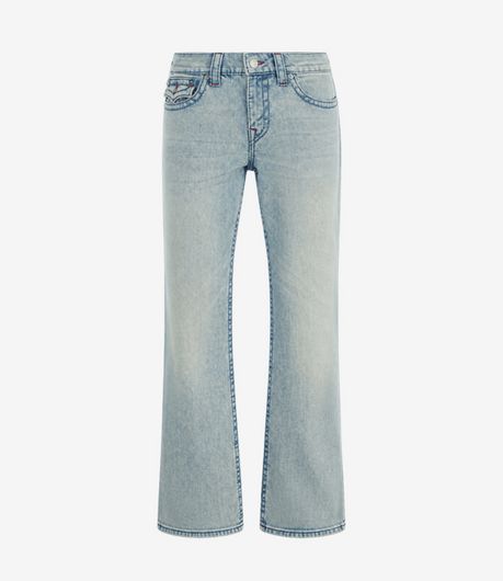 True Religion Billy Big T Flap Jeans Optic Light Wash