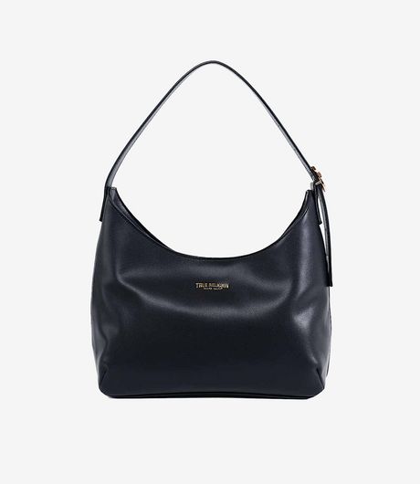 True Religion Classic TR Logo Purse Handbag Jet Black
