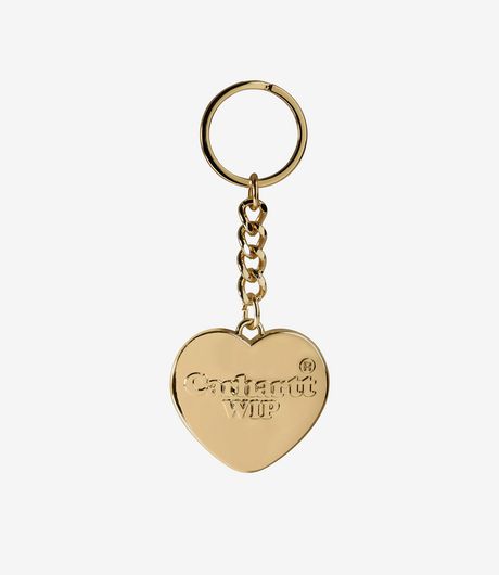 Carhartt WIP Heart Keychain Gold