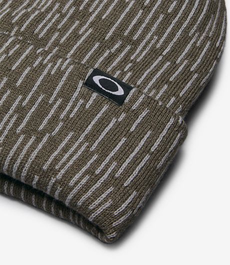 Oakley Fleece-Lined Graphic Beanie Rain Camo Olive