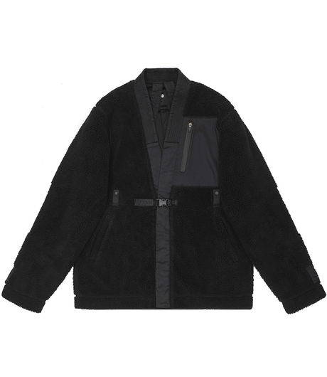 Maharishi Recycled Sherpa Kimono Fleece Black