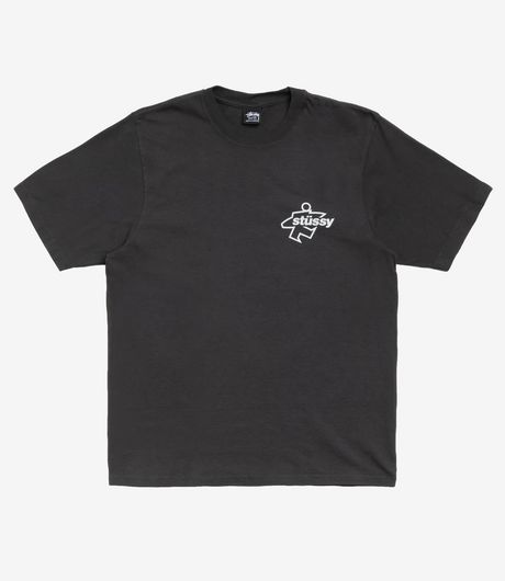 Stussy Surf Size Pig. Dyed Tee Faded Black