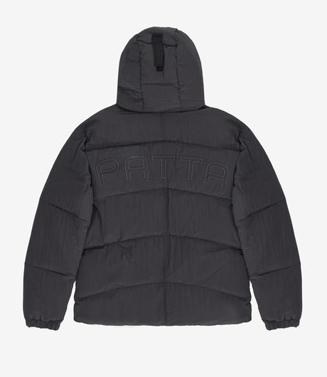 Patta Ripstop Puffer Jacket Off Black