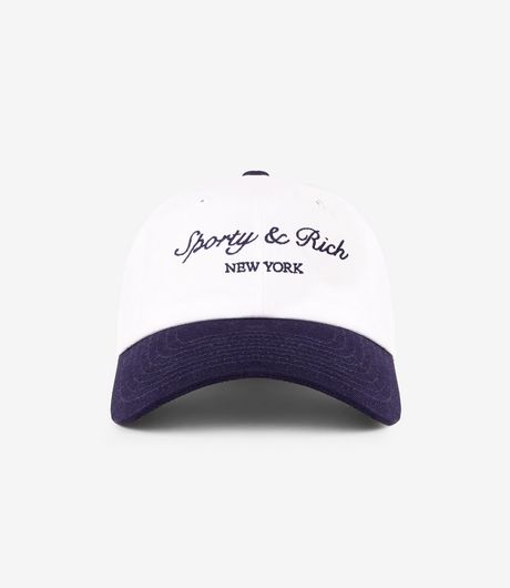 Sporty & Rich Syracuse Hat White/Dark Navy