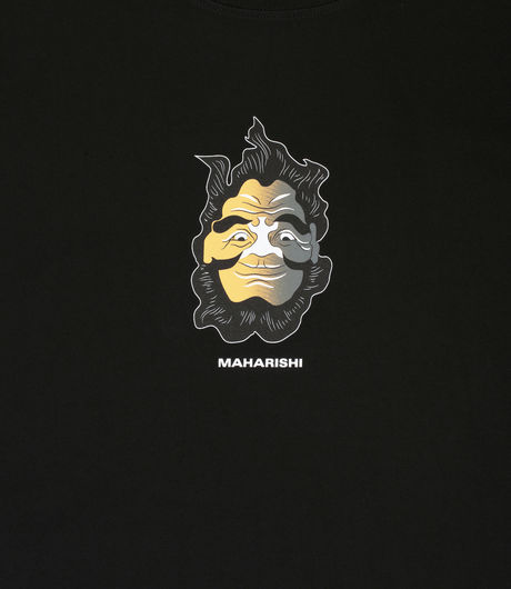 Maharishi Two Way Face T-Shirt Duality Print Black