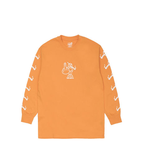 Polar Skate Co Angry Stoner Longsleeve Bright Orange