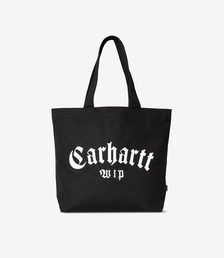 Carhartt WIP Canvas Graphic Tote Large Onyx Print Black/White