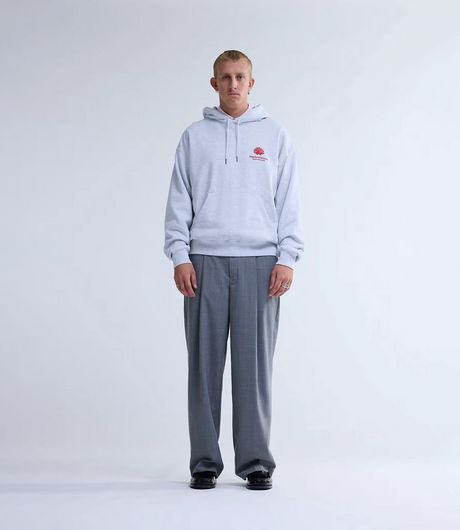 New Amsterdam Surf Association Logo Hoodie Ash/Poppy Red