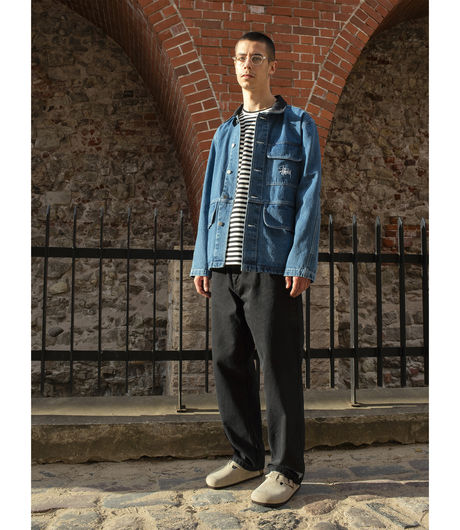 Stussy Denim Chore Coat Blue