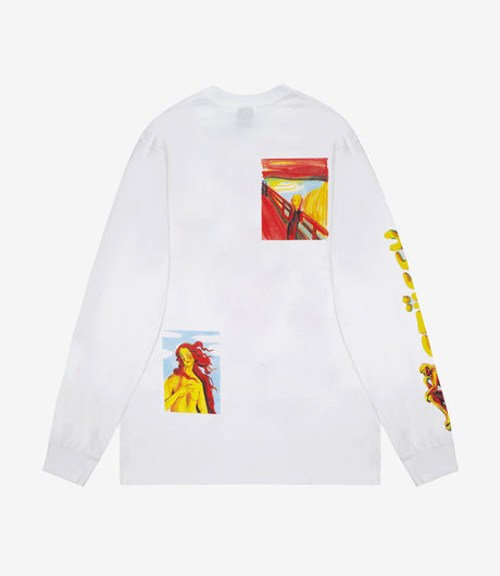 Stussy Gallery LS Tee White