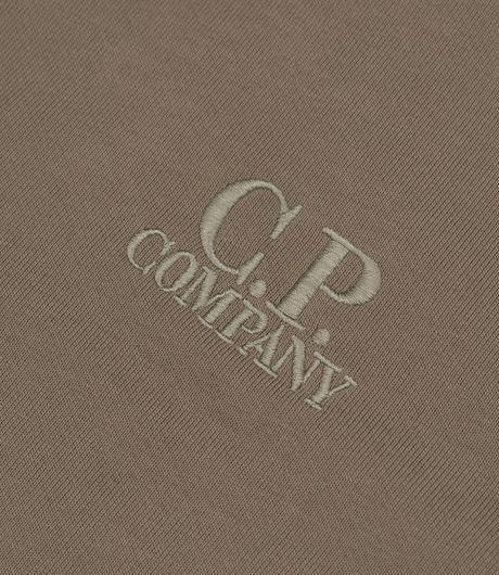 C.P. Company Diagonal Raised Fleece Polo Sweatshirt Fallen Rock
