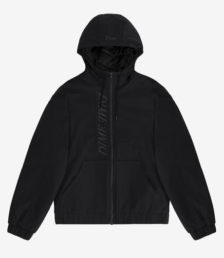 Dime Quilted Hooded Jacket Black