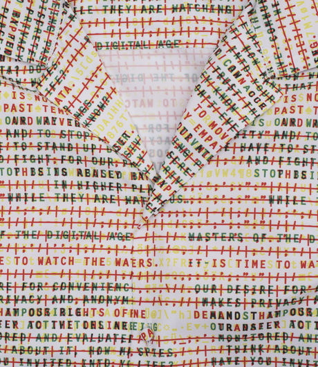 Daily Paper Fetrans Shirt Encrypted White