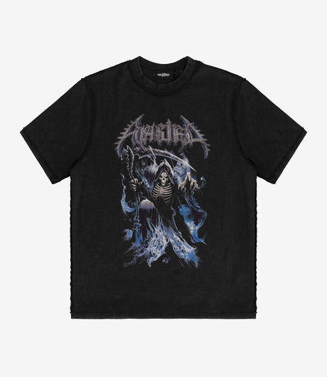 Wasted Paris Reverse Nightfall T-Shirt Faded Black