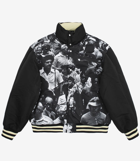 Fucking Awesome Reversible Varsity Puffer Black/Cream