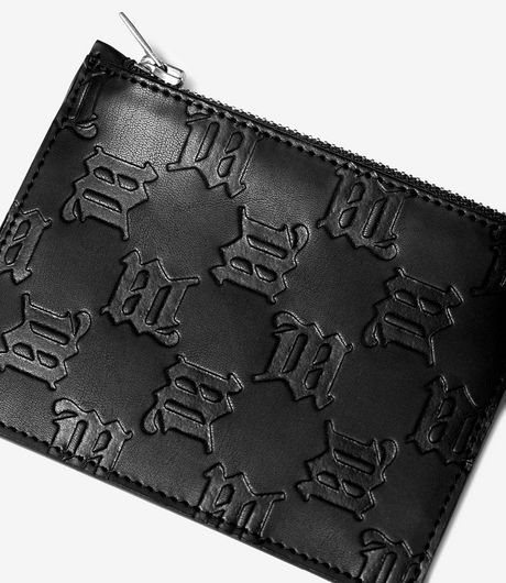 MISBHV Embossed Monogram Card Holder Black