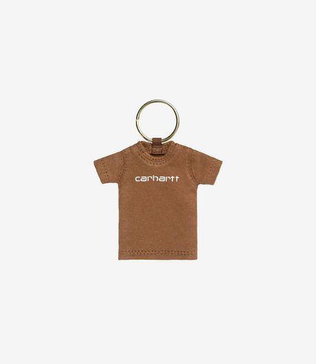 Carhartt WIP Mini Script T-Shirt Keychain Hamilton Brown