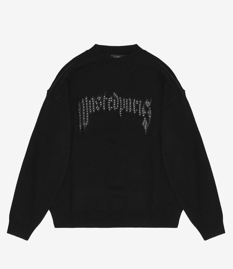 Wasted Paris Iron Pitcher Sweater Black