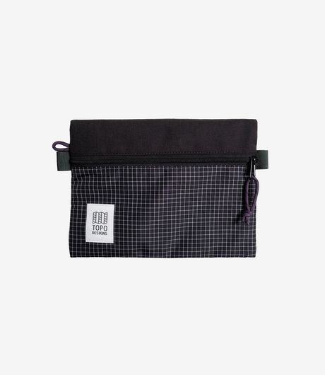 Topo Designs Accessory Bag Medium Black/Grid