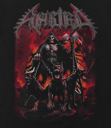 Wasted Paris T-shirt Cerbere Faded Black