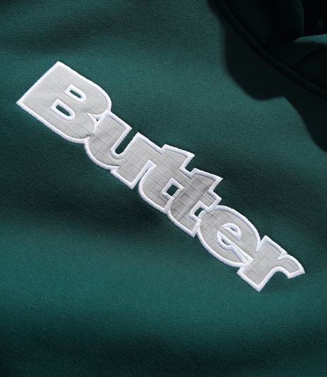 Butter Goods Ripstop Logo Applique Pullover Hood Forest