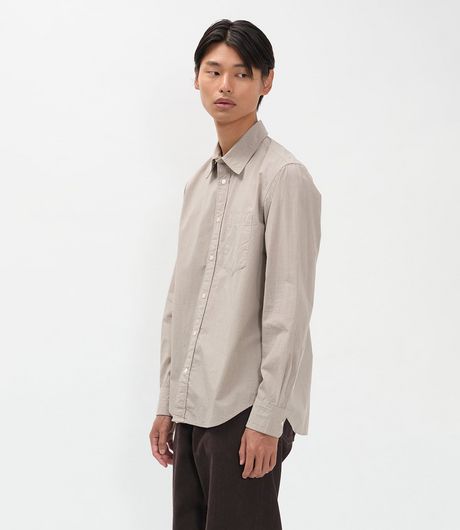 Norse Projects Kongshoved Poplin Micro Check Shirt Oatmeal