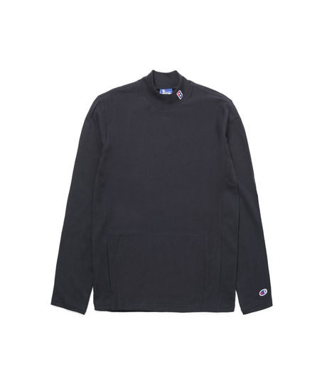 Champion x Beams Roll Neck Black