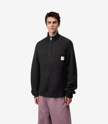 Carhartt WIP Half Zip Detroit Sweat Black