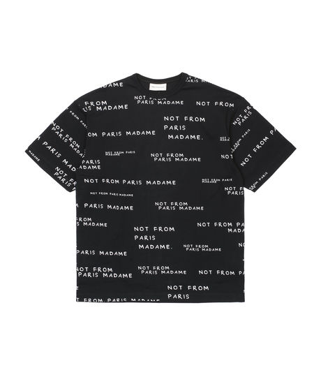 Drôle de Monsieur Slogan Oversize Tee Black