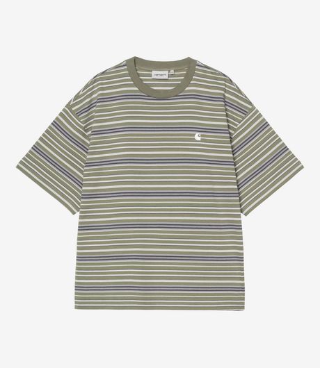 Carhartt WIP S/S Zane T-Shirt Stripe Dollar Green