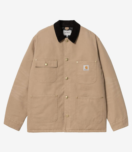 Carhartt WIP OG Chore Coat Dearborn Canvas Peanut/Black Aged Canvas