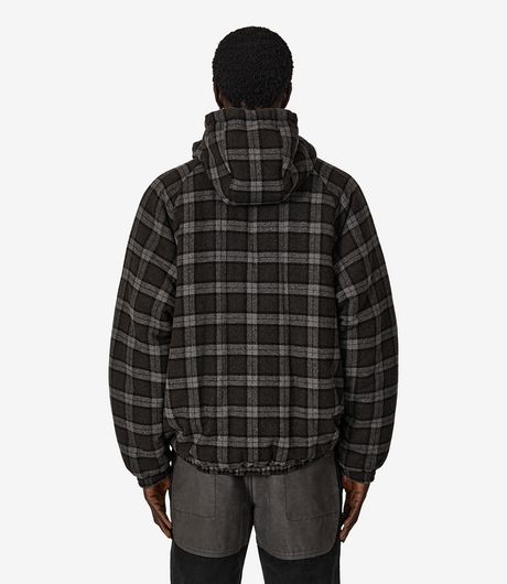 ROA Logger Wool Primaloft Checked Jacket Anthracite