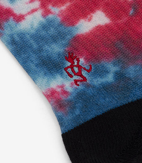 Gramicci Tie Dye Crew Socks Red/Blue