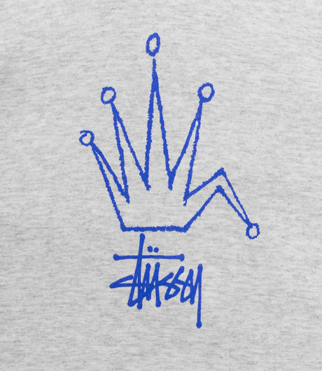 Stussy Broken Crown Hood Ash Heather