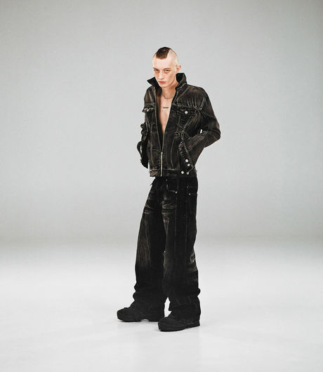 Racer Worldwide Denim Jacket Washed Black