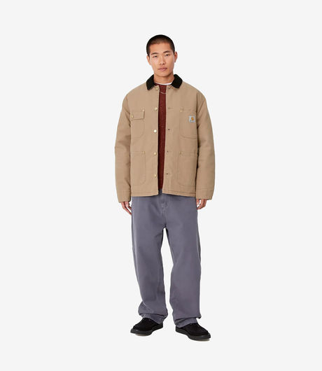 Carhartt WIP OG Chore Coat Dearborn Canvas Peanut/Black Aged Canvas