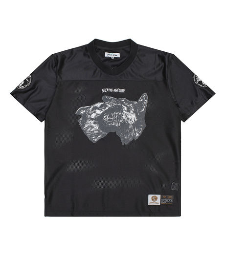Fucking Awesome Dogs Football Jersey Black