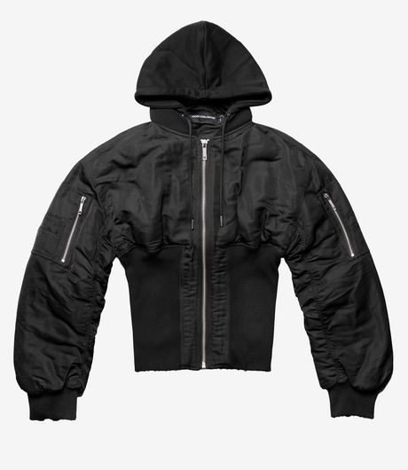 Racer Worldwide Womens Fitted Bomber Black
